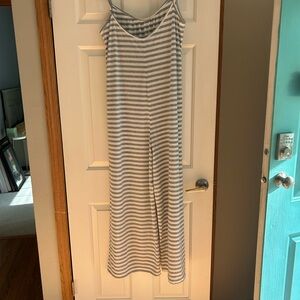 Casual Striped Sleeveless Jumpsuit